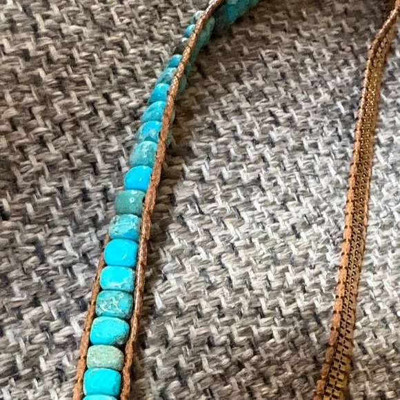 Turquoise Beaded Apple Watch Watch Band - Picture 5 of 7